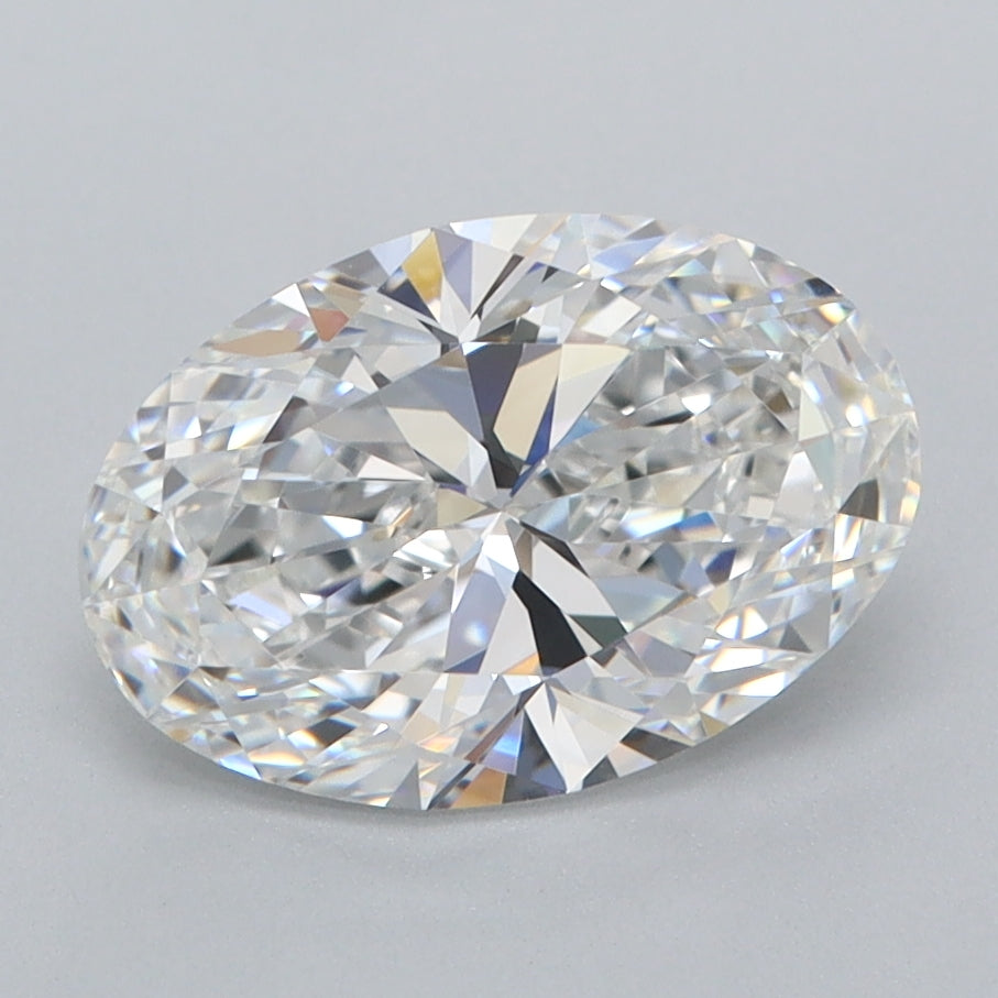 2.03 Carat Oval Shaped, Ideal Cut, D Color, FL Clarity, IGI Certified Lab Grown Diamond