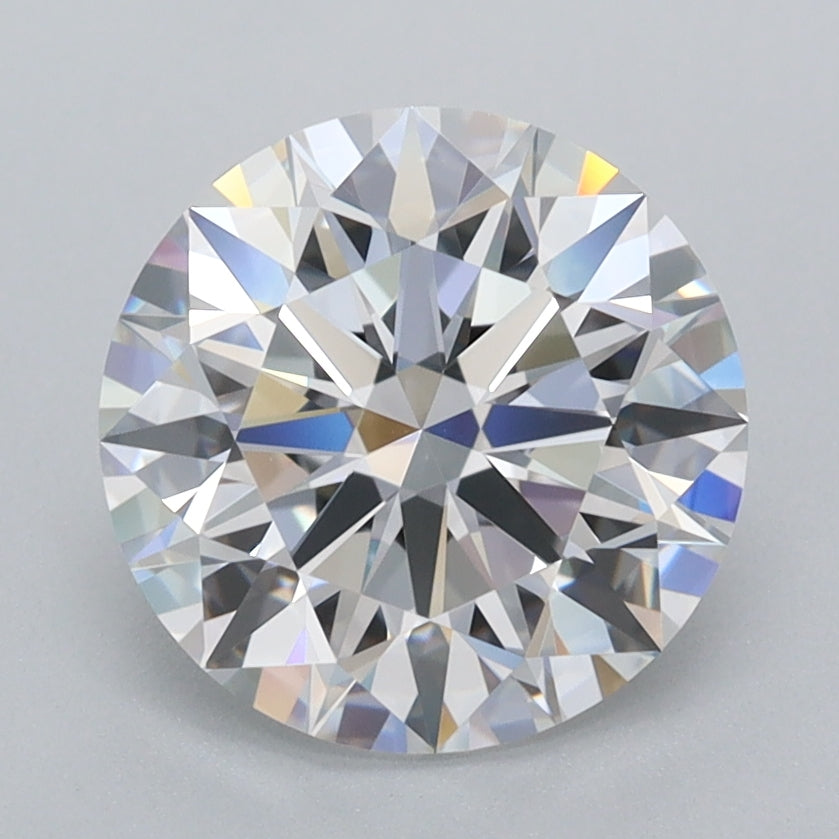 2.51 Carat Round Shaped, Ideal Cut, D Color, VVS1 Clarity, IGI Certified Lab Grown Diamond