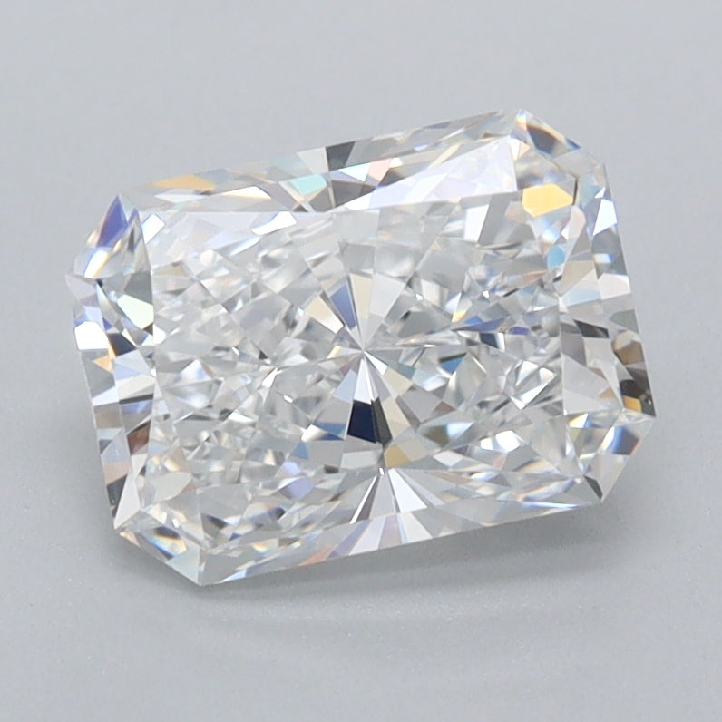 1.73 Carat Radiant Shaped, Ideal Cut, D Color, FL Clarity, IGI Certified Lab Grown Diamond