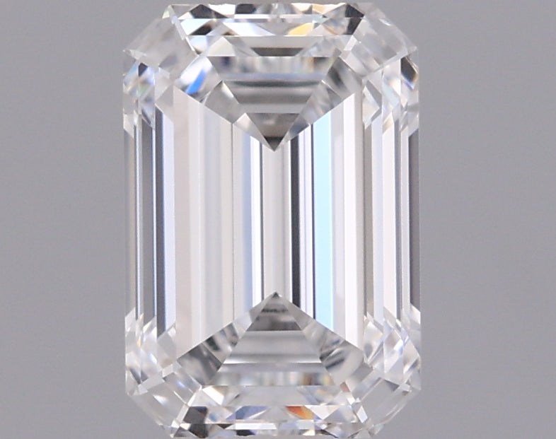 0.98 Carat Emerald Shaped, Ideal Cut, D Color, IF Clarity, IGI Certified Lab Grown Diamond