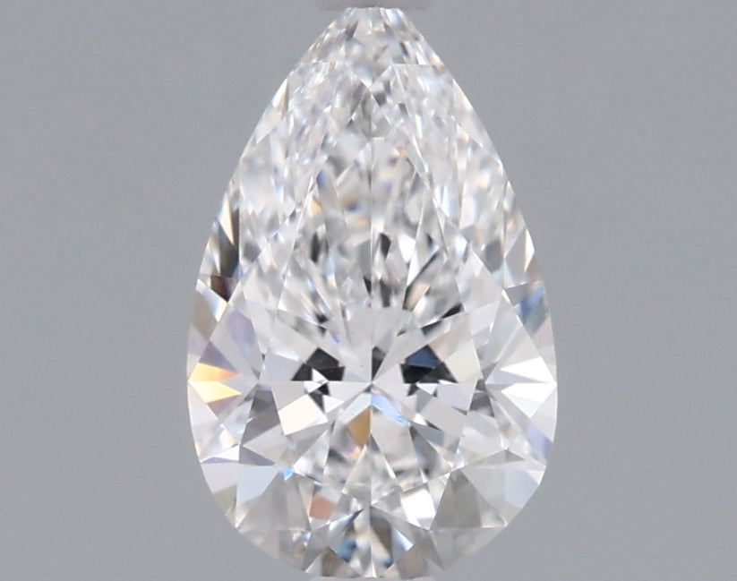 0.96 Carat Pear Shaped, Ideal Cut, D Color, VS1 Clarity, IGI Certified Lab Grown Diamond