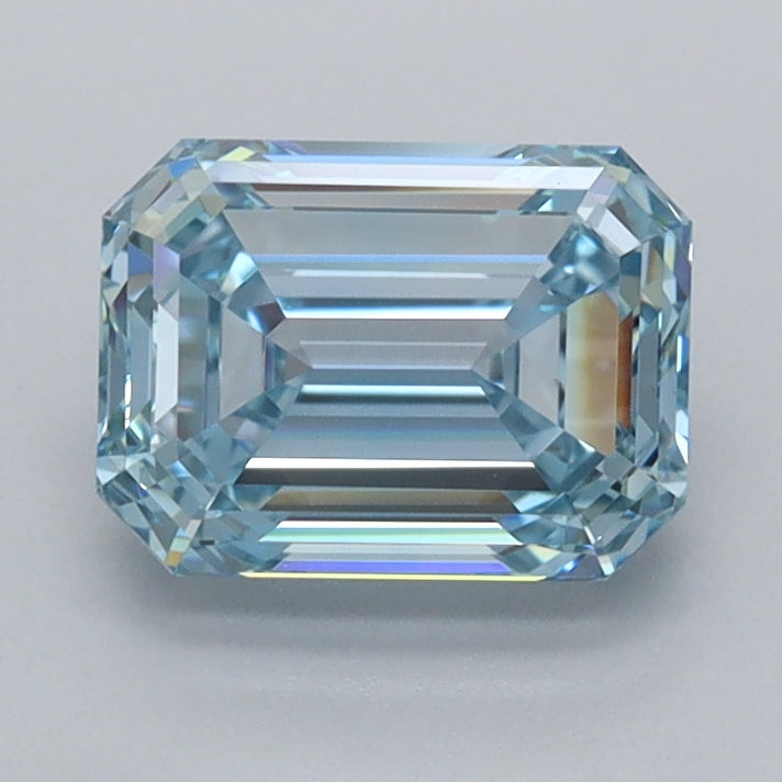 1.46 Carat Emerald Shaped, Ideal Cut, VVS2 Clarity, IGI Certified Lab Grown Diamond