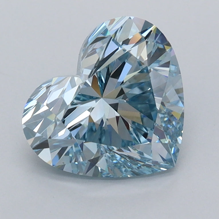 1.74 Carat Heart Shaped, Ideal Cut, VVS2 Clarity, IGI Certified Lab Grown Diamond