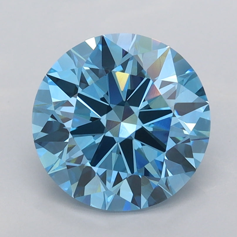 2.02 Carat Round Shaped, Ideal Cut, VVS2 Clarity, IGI Certified Lab Grown Diamond