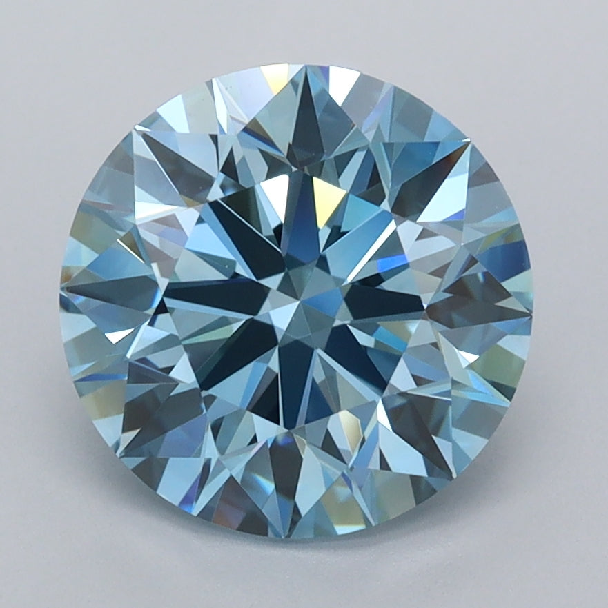 3.03 Carat Round Shaped, Ideal Cut, VVS1 Clarity, IGI Certified Lab Grown Diamond