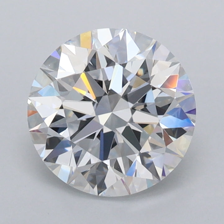 1.54 Carat Round Shaped, Ideal Cut, D Color, VVS2 Clarity, IGI Certified Lab Grown Diamond