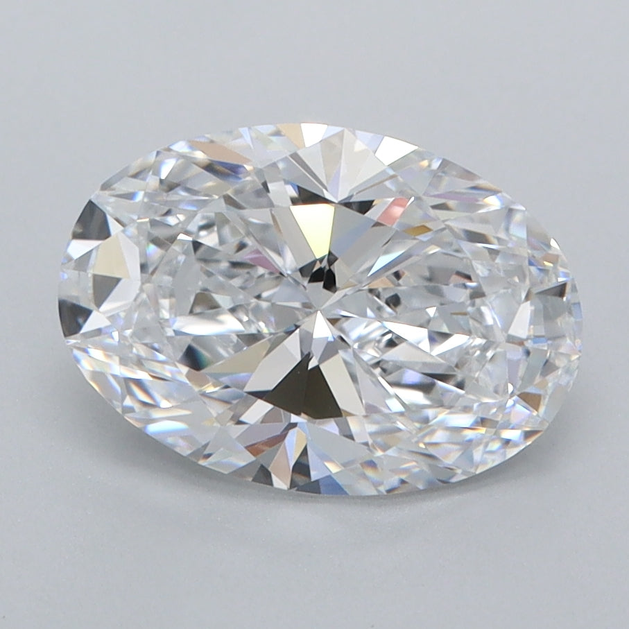 2.07 Carat Oval Shaped, Ideal Cut, D Color, VVS1 Clarity, IGI Certified Lab Grown Diamond