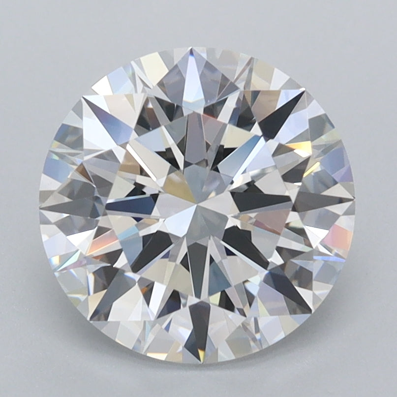 2.37 Carat Round Shaped, Ideal Cut, D Color, VVS2 Clarity, IGI Certified Lab Grown Diamond