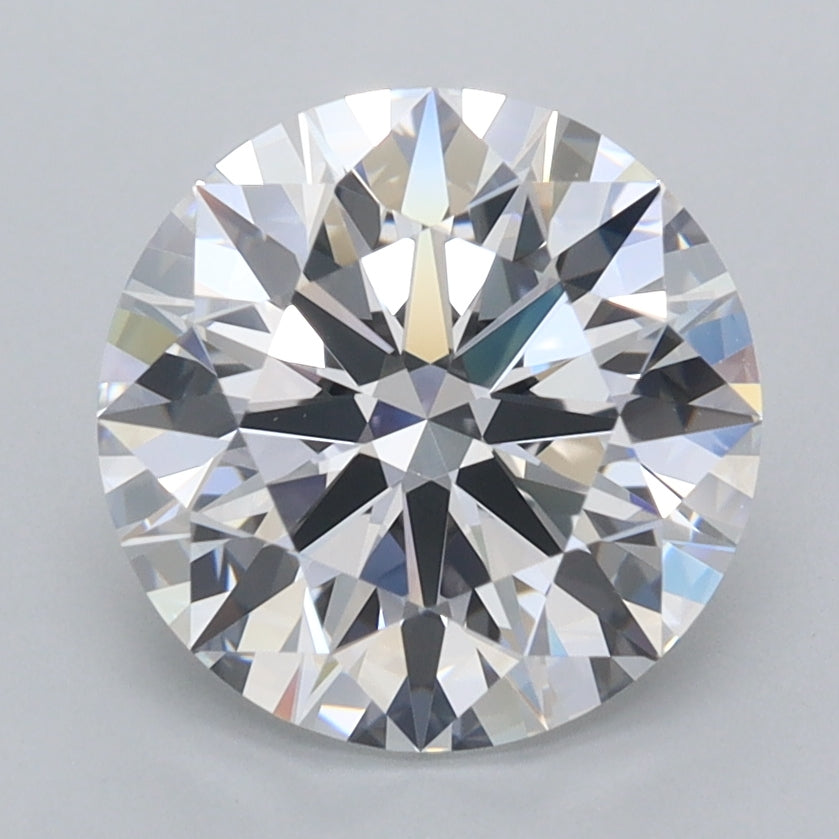 2.69 Carat Round Shaped, Ideal Cut, D Color, VVS2 Clarity, IGI Certified Lab Grown Diamond