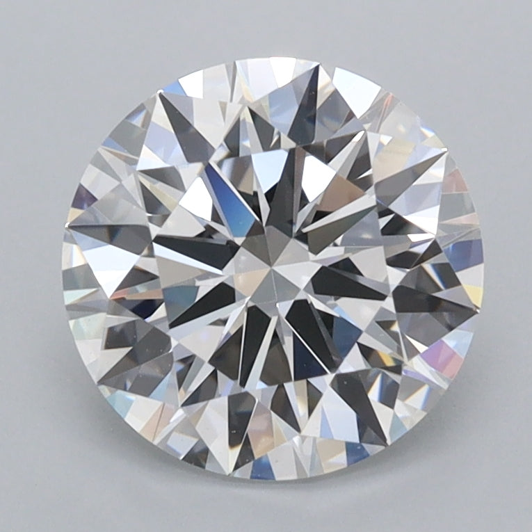 2.04 Carat Round Shaped, Ideal Cut, D Color, VVS2 Clarity, IGI Certified Lab Grown Diamond