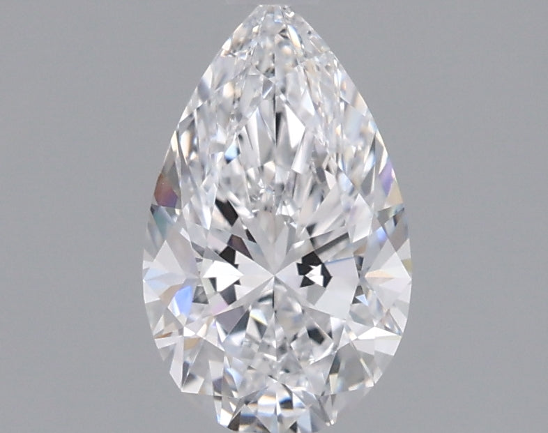 0.91 Carat Pear Shaped, Excellent Cut, D Color, IF Clarity, IGI Certified Lab Grown Diamond