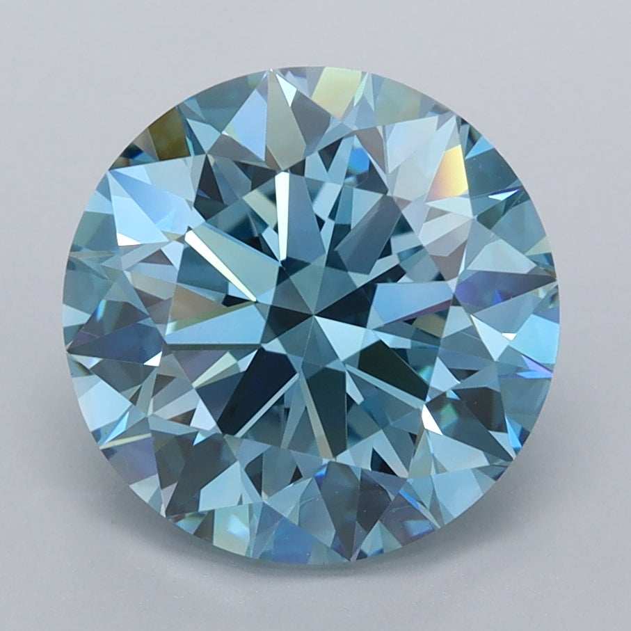 3.51 Carat Round Shaped, Ideal Cut, VVS2 Clarity, IGI Certified Lab Grown Diamond