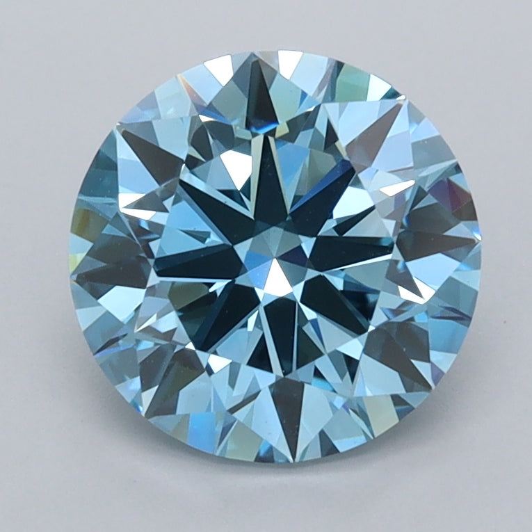 1.90 Carat Round Shaped, Ideal Cut, VVS2 Clarity, IGI Certified Lab Grown Diamond