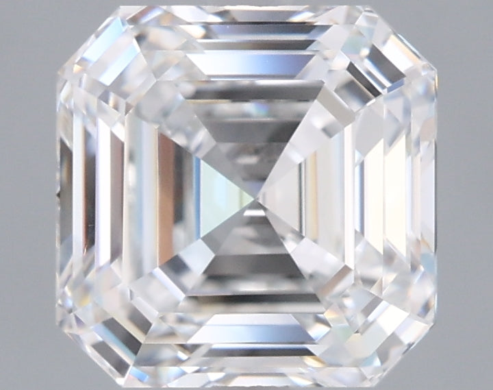 2.54 Carat Asscher Shaped, Ideal Cut, D Color, VVS1 Clarity, IGI Certified Lab Grown Diamond