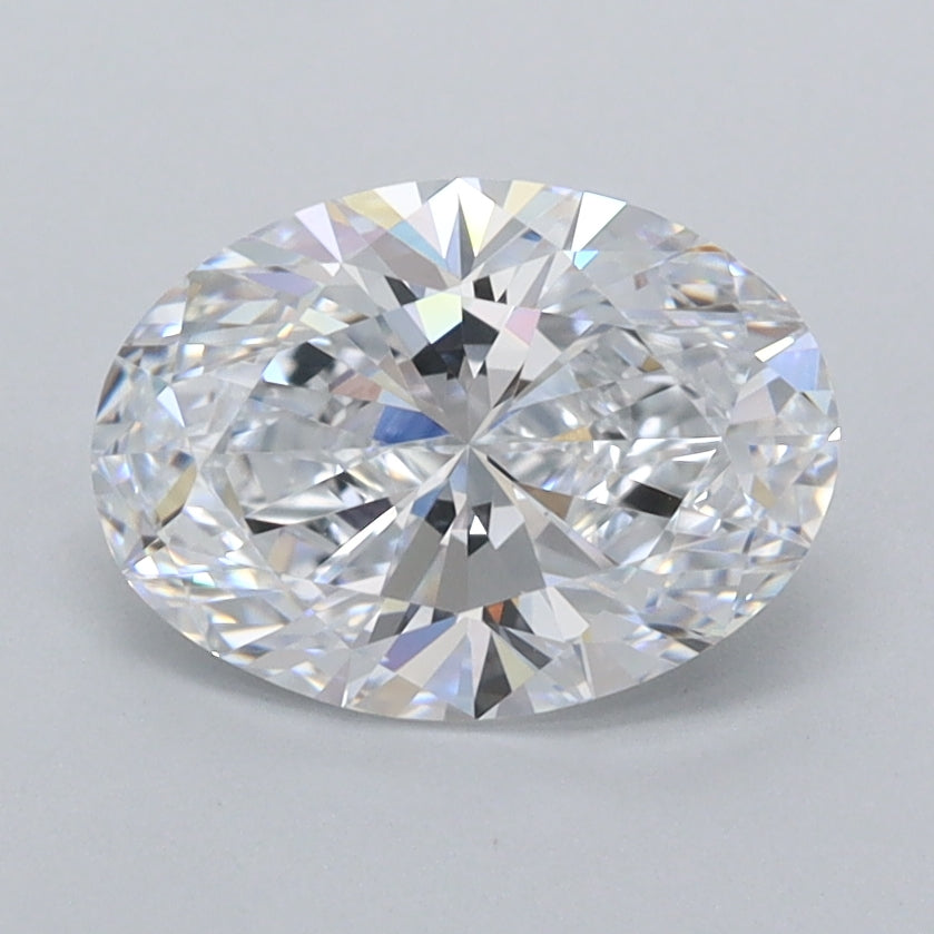1.55 Carat Oval Shaped, Ideal Cut, D Color, VVS1 Clarity, IGI Certified Lab Grown Diamond
