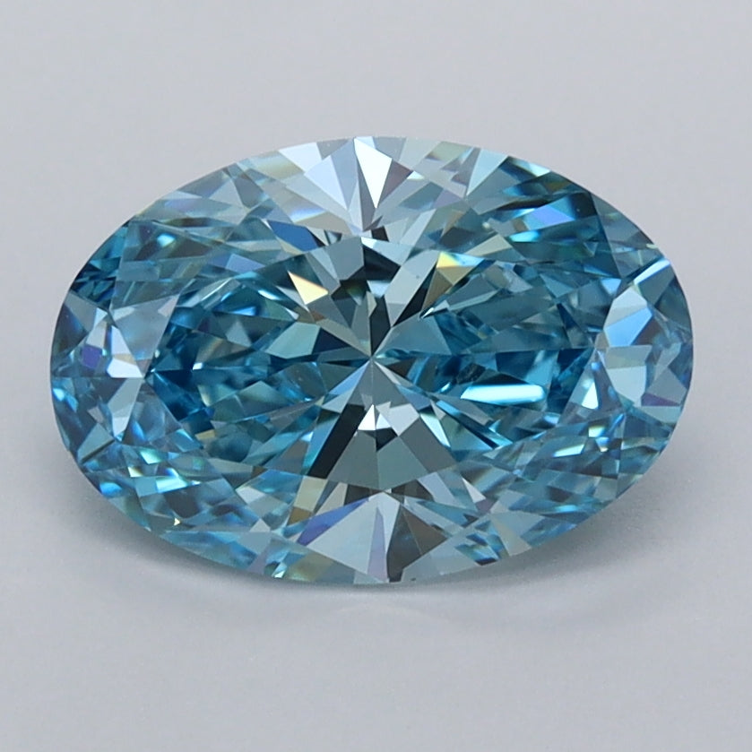 1.74 Carat Oval Shaped, Ideal Cut, VVS2 Clarity, IGI Certified Lab Grown Diamond