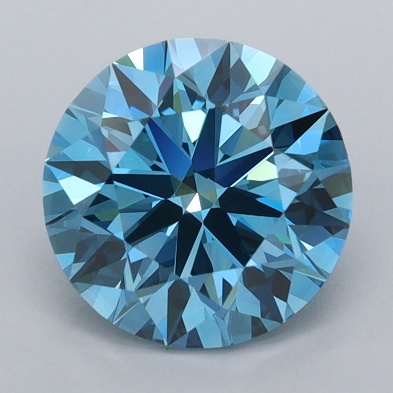 2.09 Carat Round Shaped, Ideal Cut, VVS1 Clarity, IGI Certified Lab Grown Diamond