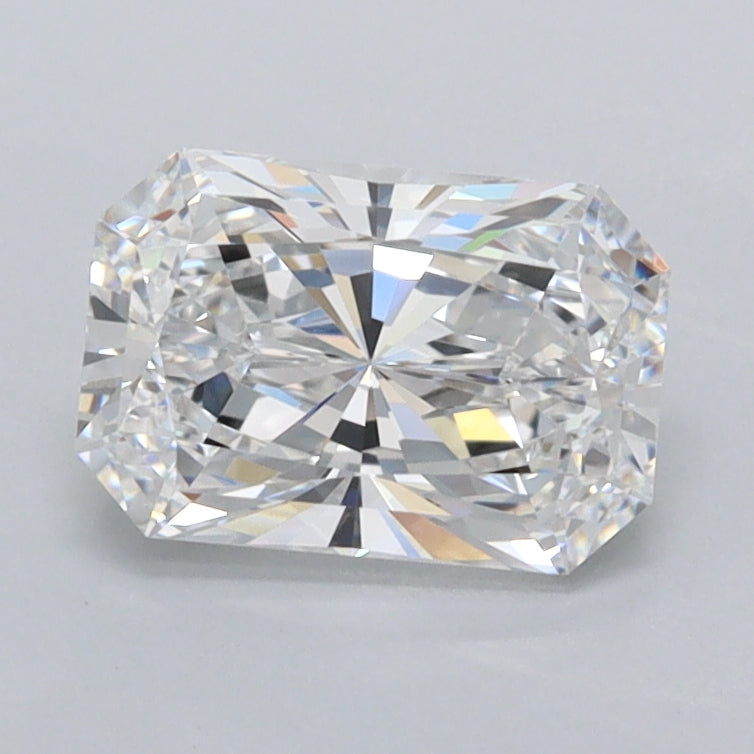 0.97 Carat Radiant Shaped, Ideal Cut, D Color, FL Clarity, IGI Certified Lab Grown Diamond