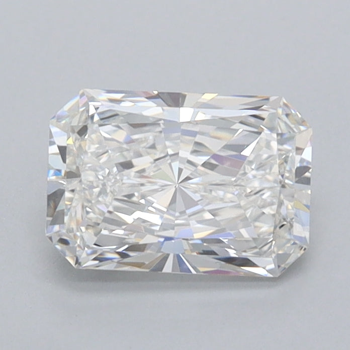 0.97 Carat Radiant Shaped, Ideal Cut, E Color, VVS2 Clarity, IGI Certified Lab Grown Diamond