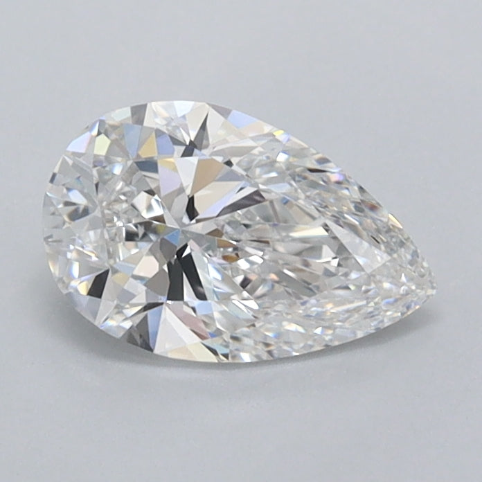 0.72 Carat Pear Shaped, Ideal Cut, D Color, VS1 Clarity, IGI Certified Lab Grown Diamond