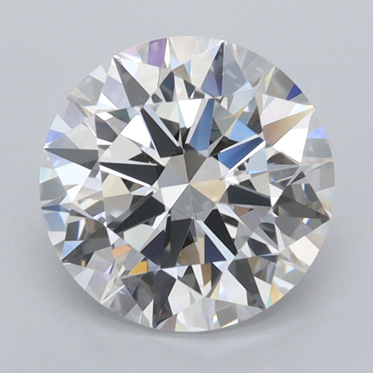 2.03 Carat Round Shaped, Excellent Cut, D Color, FL Clarity, IGI Certified Lab Grown Diamond