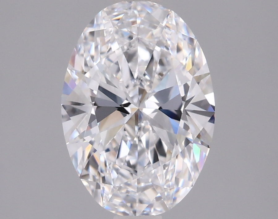 1.54 Carat Oval Shaped, Ideal Cut, D Color, VVS2 Clarity, IGI Certified Lab Grown Diamond