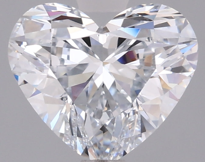 1.58 Carat Heart Shaped, Ideal Cut, D Color, VVS1 Clarity, IGI Certified Lab Grown Diamond