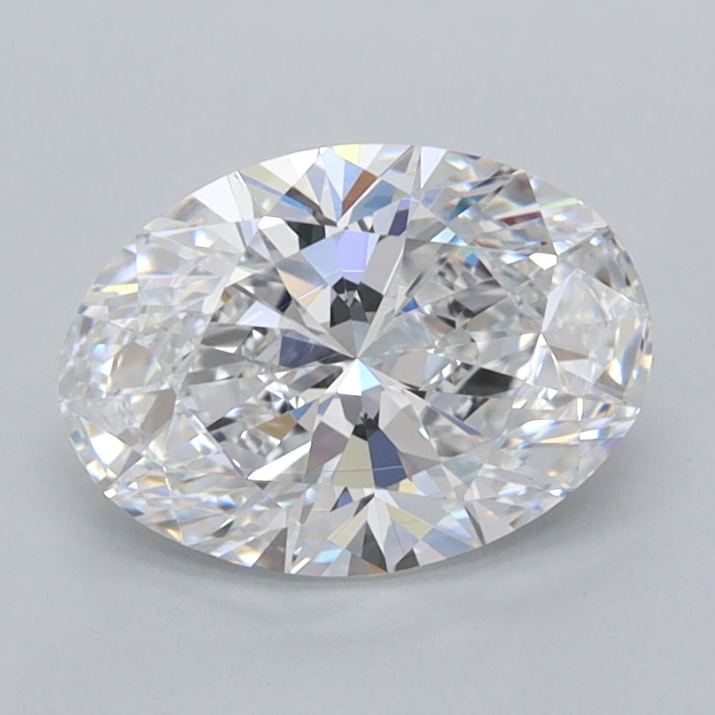 1.54 Carat Oval Shaped, Ideal Cut, D Color, VVS1 Clarity, IGI Certified Lab Grown Diamond