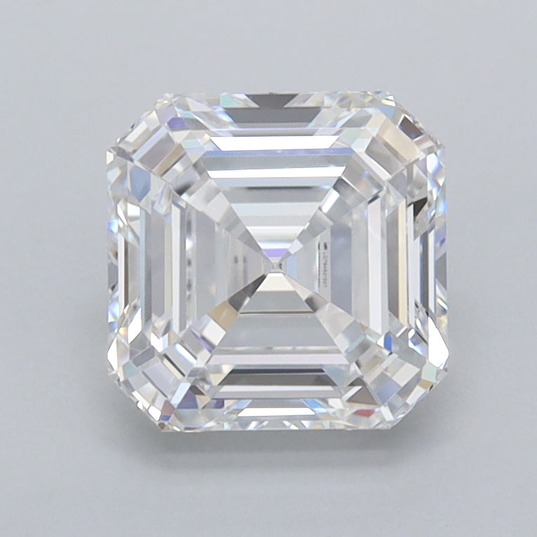 1.60 Carat Asscher Shaped, Ideal Cut, D Color, FL Clarity, IGI Certified Lab Grown Diamond