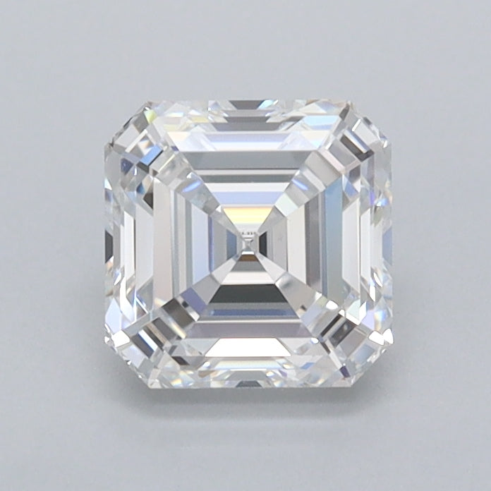 1.01 Carat Asscher Shaped, Ideal Cut, D Color, FL Clarity, IGI Certified Lab Grown Diamond