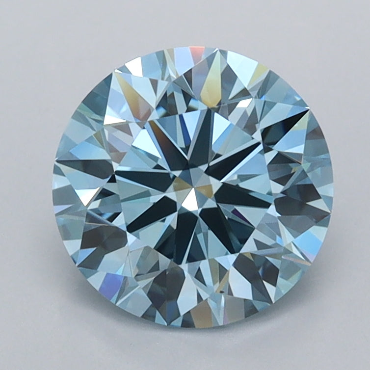 1.77 Carat Round Shaped, Ideal Cut, VVS1 Clarity, IGI Certified Lab Grown Diamond
