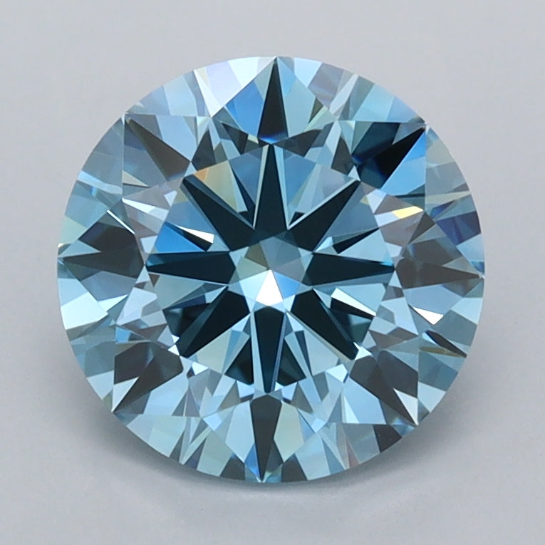 1.95 Carat Round Shaped, Ideal Cut, VVS1 Clarity, IGI Certified Lab Grown Diamond