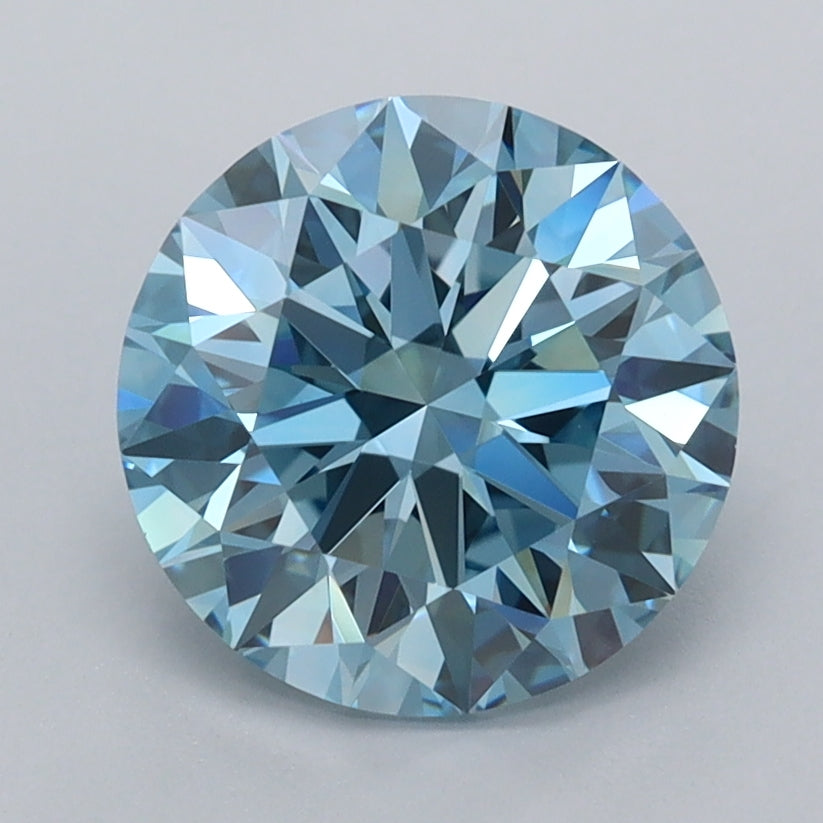 2.30 Carat Round Shaped, Ideal Cut, VVS1 Clarity, IGI Certified Lab Grown Diamond