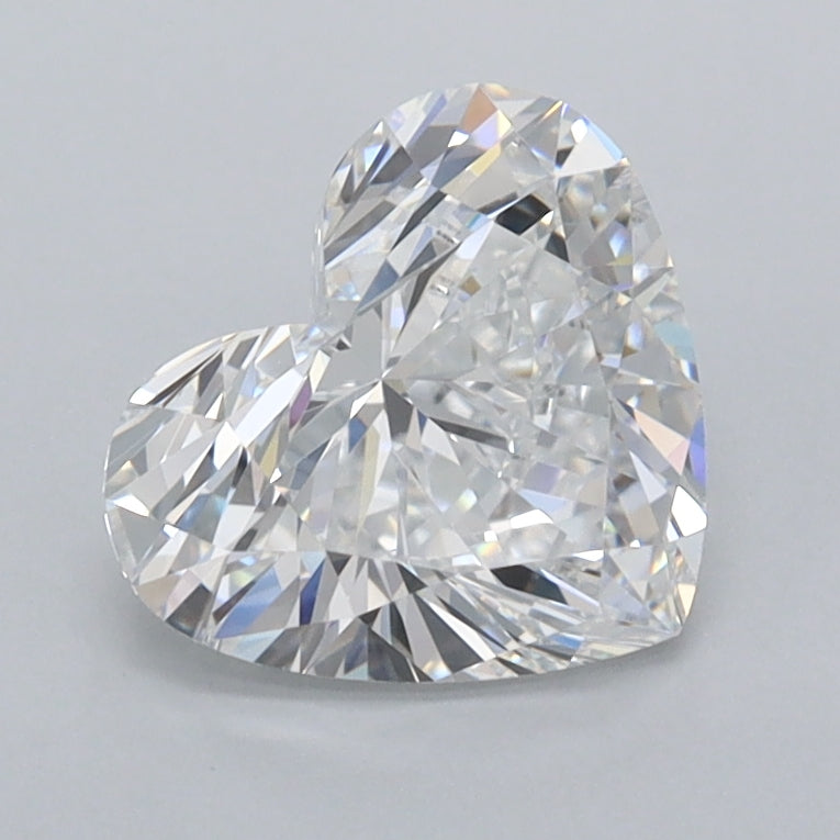1.42 Carat Heart Shaped, Excellent Cut, E Color, VVS1 Clarity, IGI Certified Lab Grown Diamond