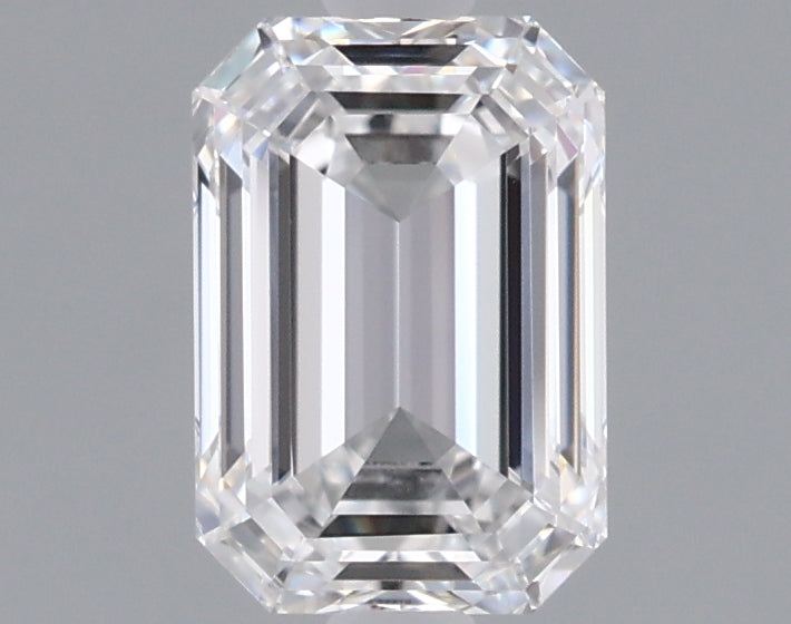 0.96 Carat Emerald Shaped, Ideal Cut, D Color, VVS2 Clarity, IGI Certified Lab Grown Diamond