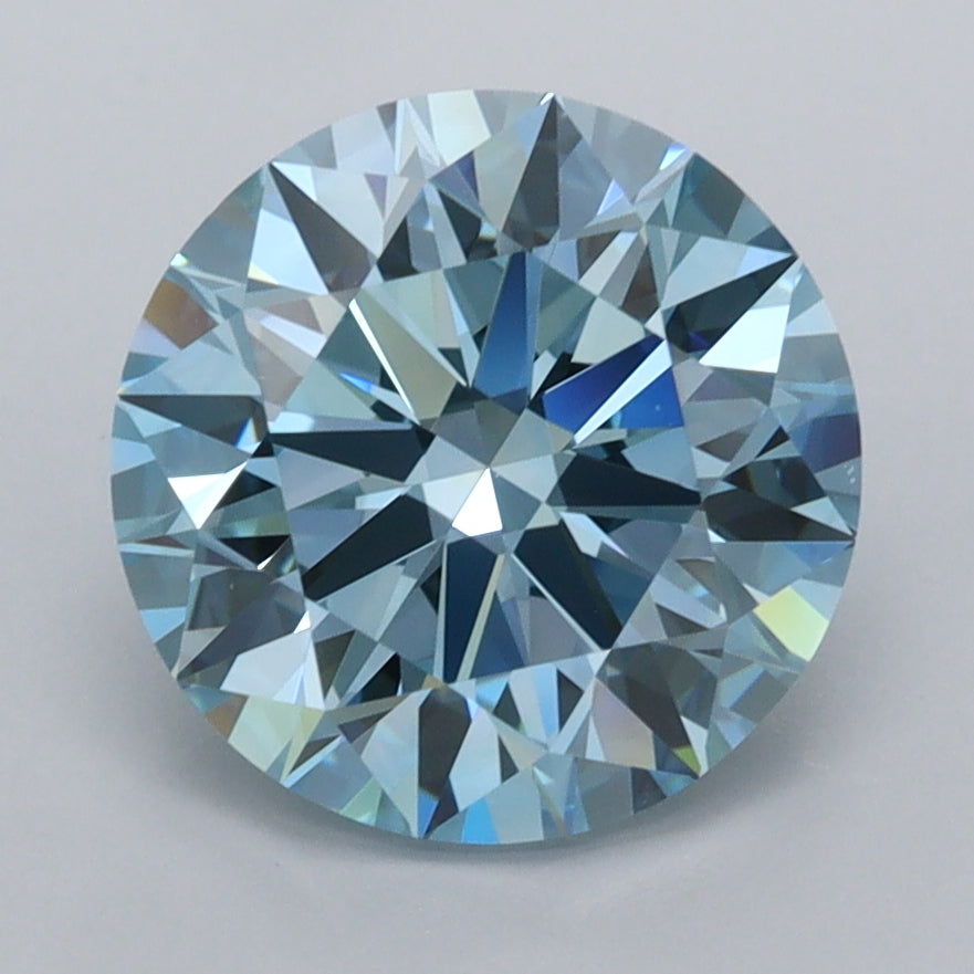 3.00 Carat Round Shaped, Ideal Cut, VVS1 Clarity, IGI Certified Lab Grown Diamond