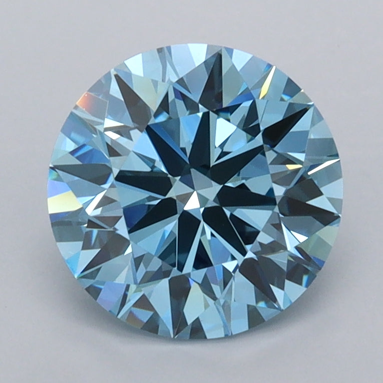 1.89 Carat Round Shaped, Ideal Cut, VVS1 Clarity, IGI Certified Lab Grown Diamond