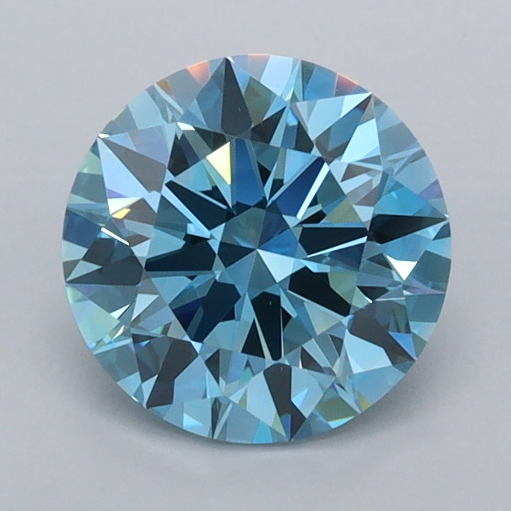 1.52 Carat Round Shaped, Ideal Cut, VVS2 Clarity, IGI Certified Lab Grown Diamond