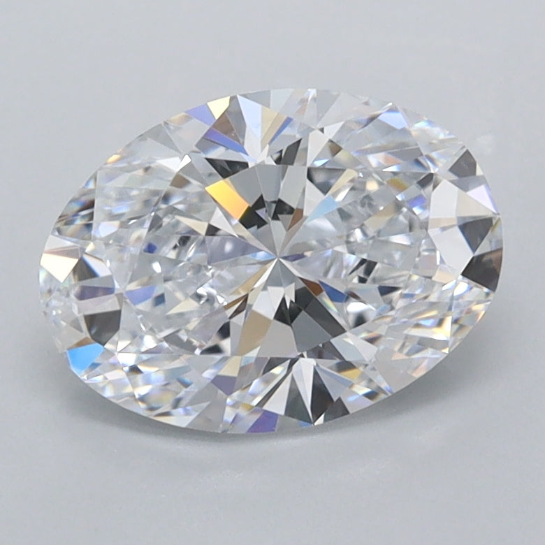 1.53 Carat Oval Shaped, Ideal Cut, D Color, IF Clarity, IGI Certified Lab Grown Diamond