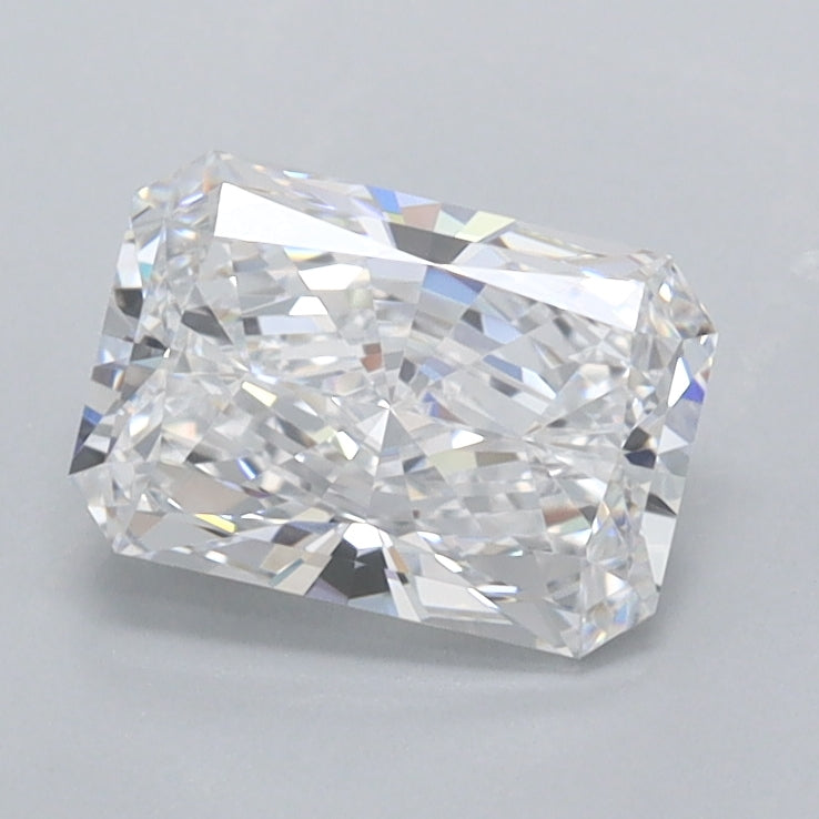 1.10 Carat Radiant Shaped, Ideal Cut, D Color, FL Clarity, IGI Certified Lab Grown Diamond