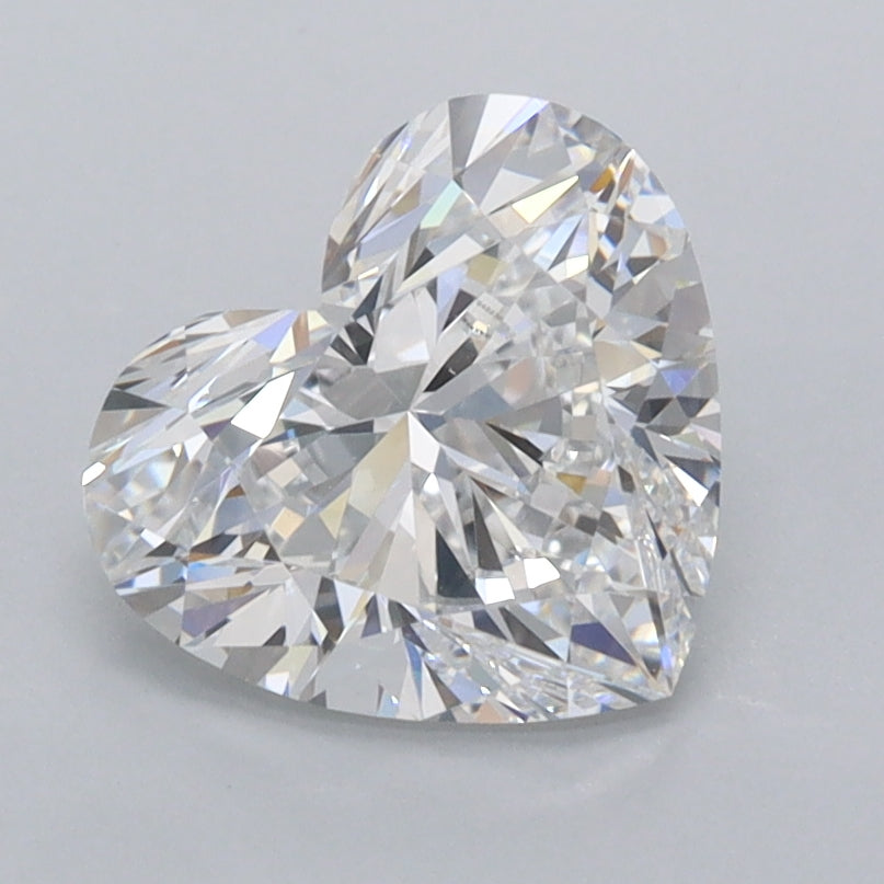 1.81 Carat Heart Shaped, Ideal Cut, D Color, VVS1 Clarity, IGI Certified Lab Grown Diamond