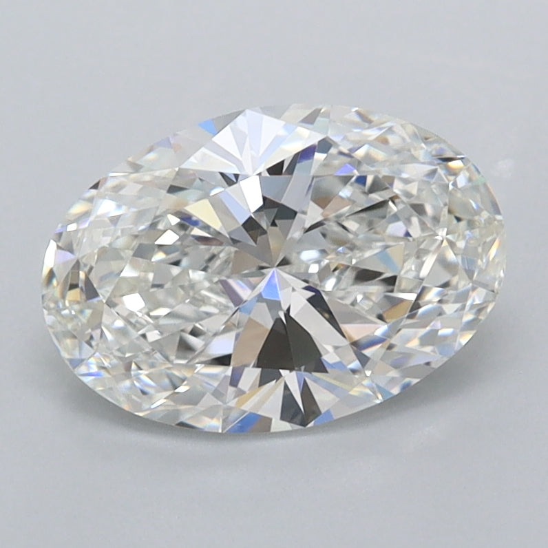 1.45 Carat Oval Shaped, Ideal Cut, F Color, FL Clarity, IGI Certified Lab Grown Diamond
