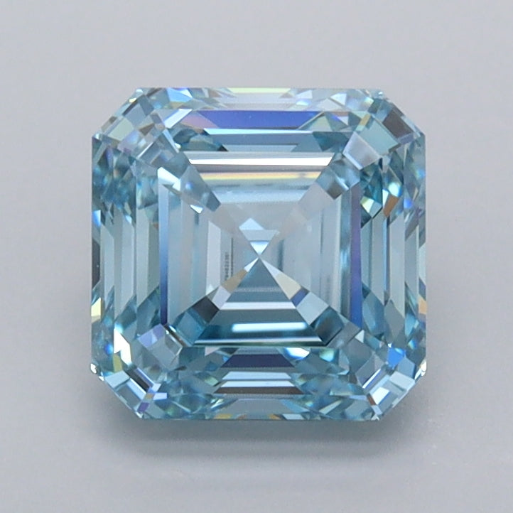 1.60 Carat Asscher Shaped, Ideal Cut, VVS1 Clarity, IGI Certified Lab Grown Diamond