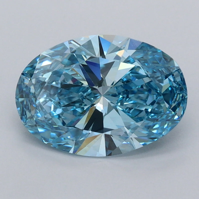 1.50 Carat Oval Shaped, Ideal Cut, VVS2 Clarity, IGI Certified Lab Grown Diamond