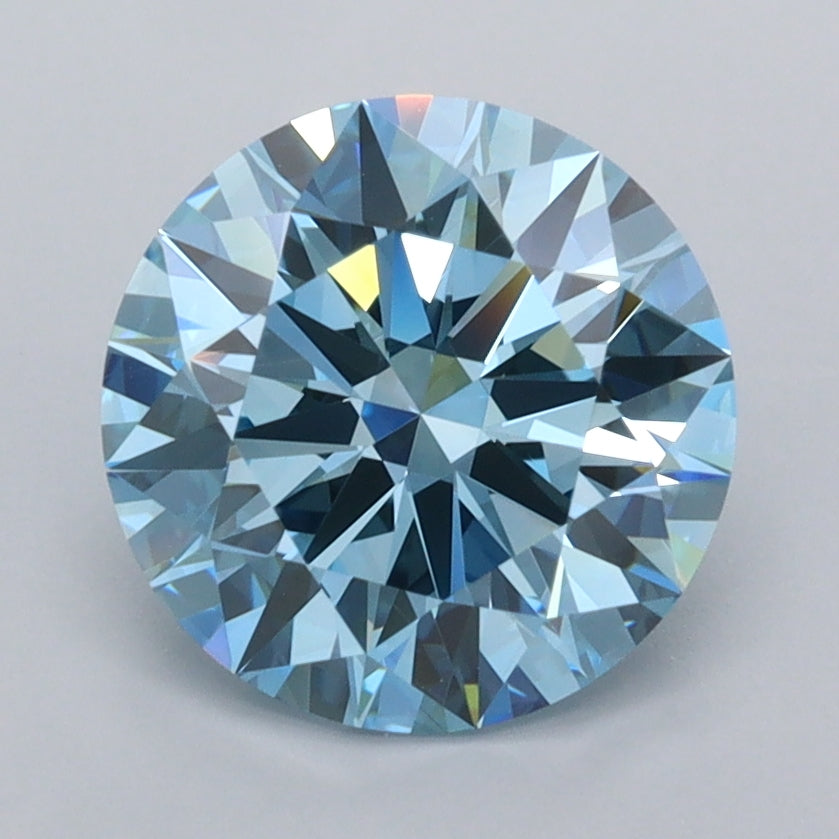 2.36 Carat Round Shaped, Ideal Cut, VVS1 Clarity, IGI Certified Lab Grown Diamond
