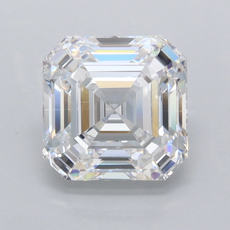 1.52 Carat Asscher Shaped, Ideal Cut, D Color, IF Clarity, IGI Certified Lab Grown Diamond