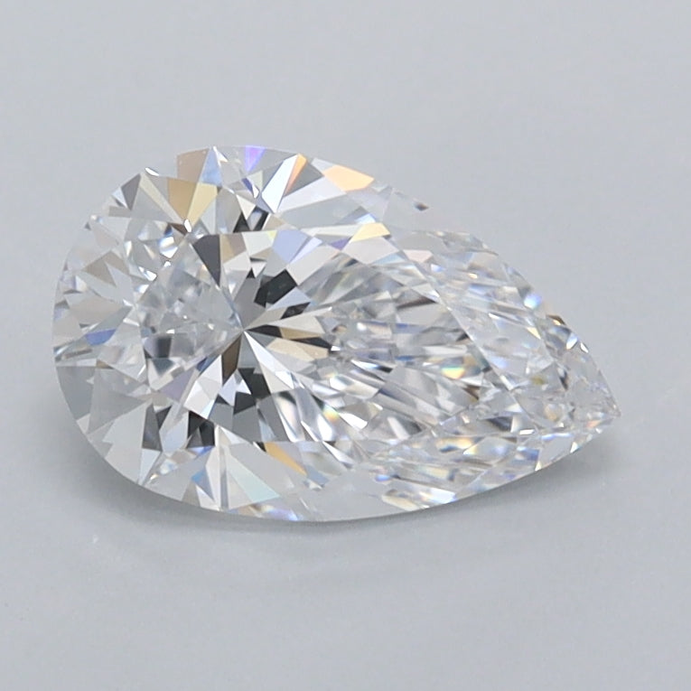 1.00 Carat Pear Shaped, Ideal Cut, D Color, VVS1 Clarity, IGI Certified Lab Grown Diamond