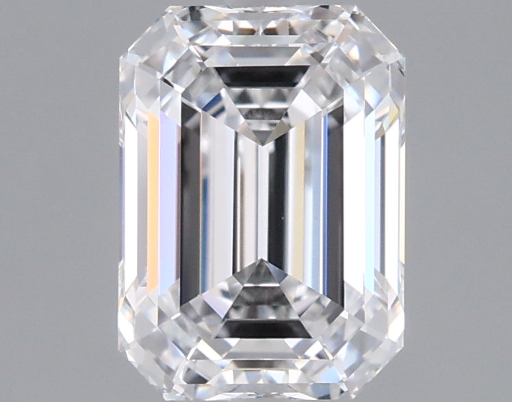 1.76 Carat Emerald Shaped, Ideal Cut, D Color, VVS1 Clarity, IGI Certified Lab Grown Diamond