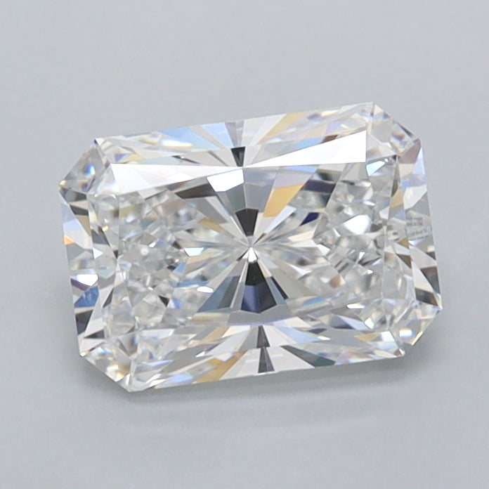 1.03 Carat Radiant Shaped, Ideal Cut, D Color, FL Clarity, IGI Certified Lab Grown Diamond