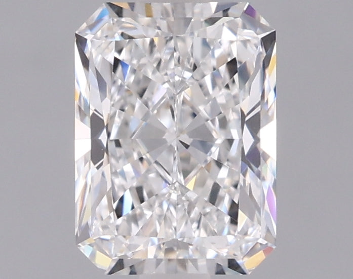 1.52 Carat Radiant Shaped, Ideal Cut, D Color, VVS1 Clarity, IGI Certified Lab Grown Diamond